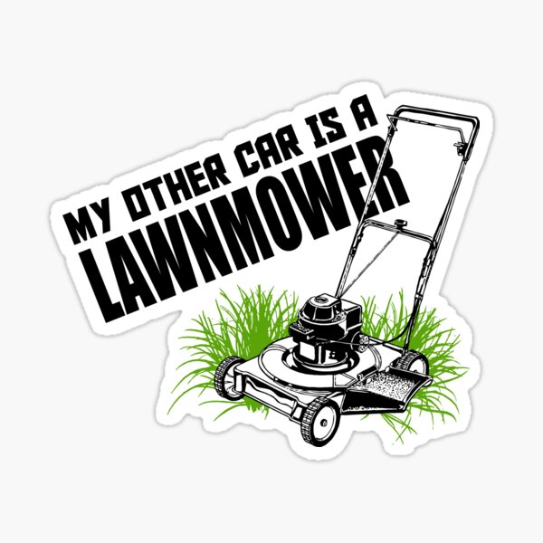 Lawn Mower Stickers Redbubble