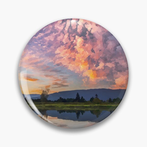 Item preview, Sunset at Alouette River - Watercolour Style designed and sold by WWWC2288.