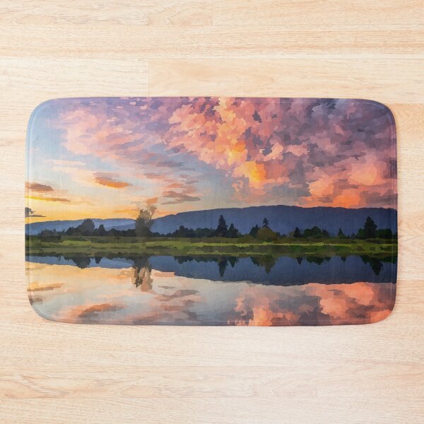 Item preview, Sunset at Alouette River - Watercolour Style designed and sold by WWWC2288.