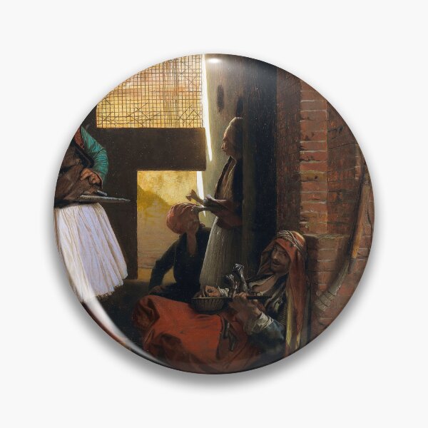 Aperçu de l'œuvre Jean-Léon Gérôme -Garde Arnaut au Caire- Corps de garde d’arnautes au Caire créée et vendue par TeeARTHY.