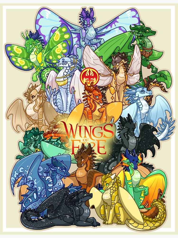 "Wings of Fire" Sticker for Sale by BlessedBlossom Redbubble
