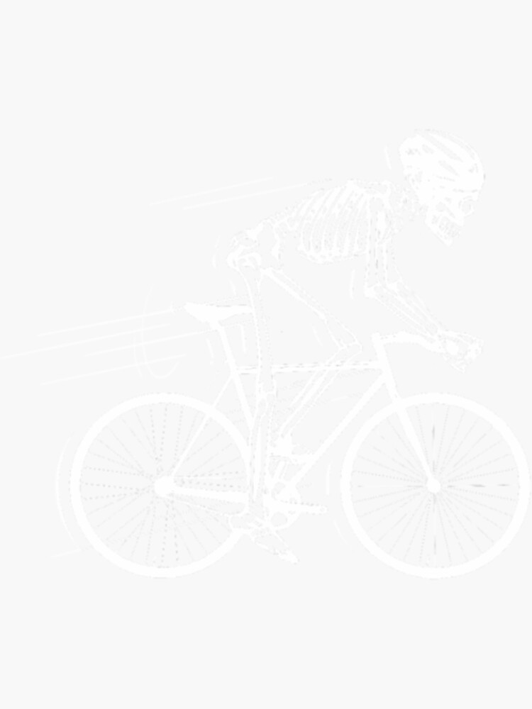 "Skeleton Bone Bike Bike Gift24" Sticker for Sale by VanLann Redbubble