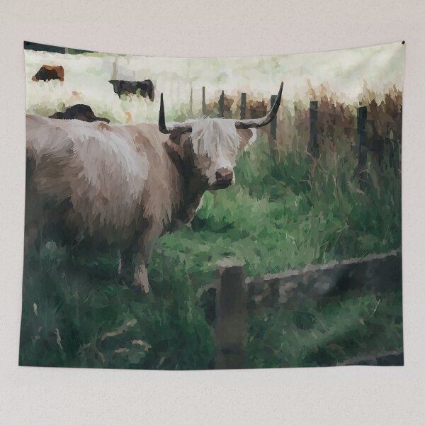 Item preview, Scottish Highland Cattle - Watercolour Style designed and sold by WWWC2288.