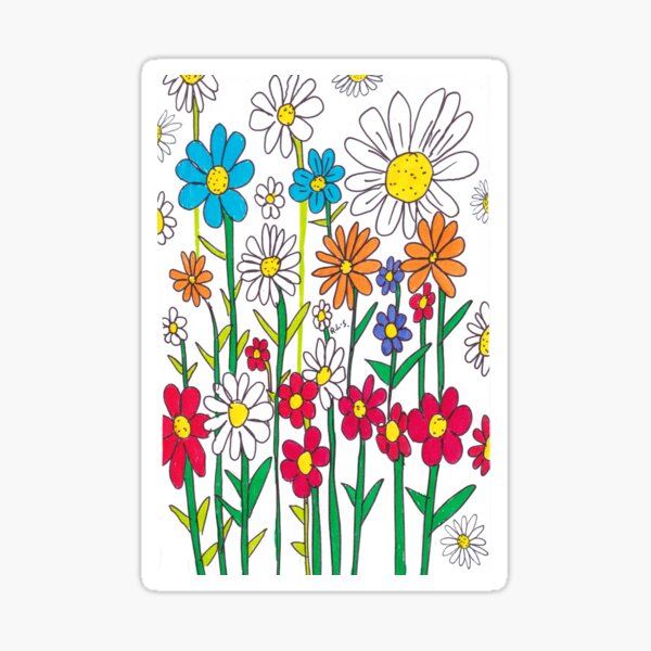 Flourishing Flowering Delights Sticker