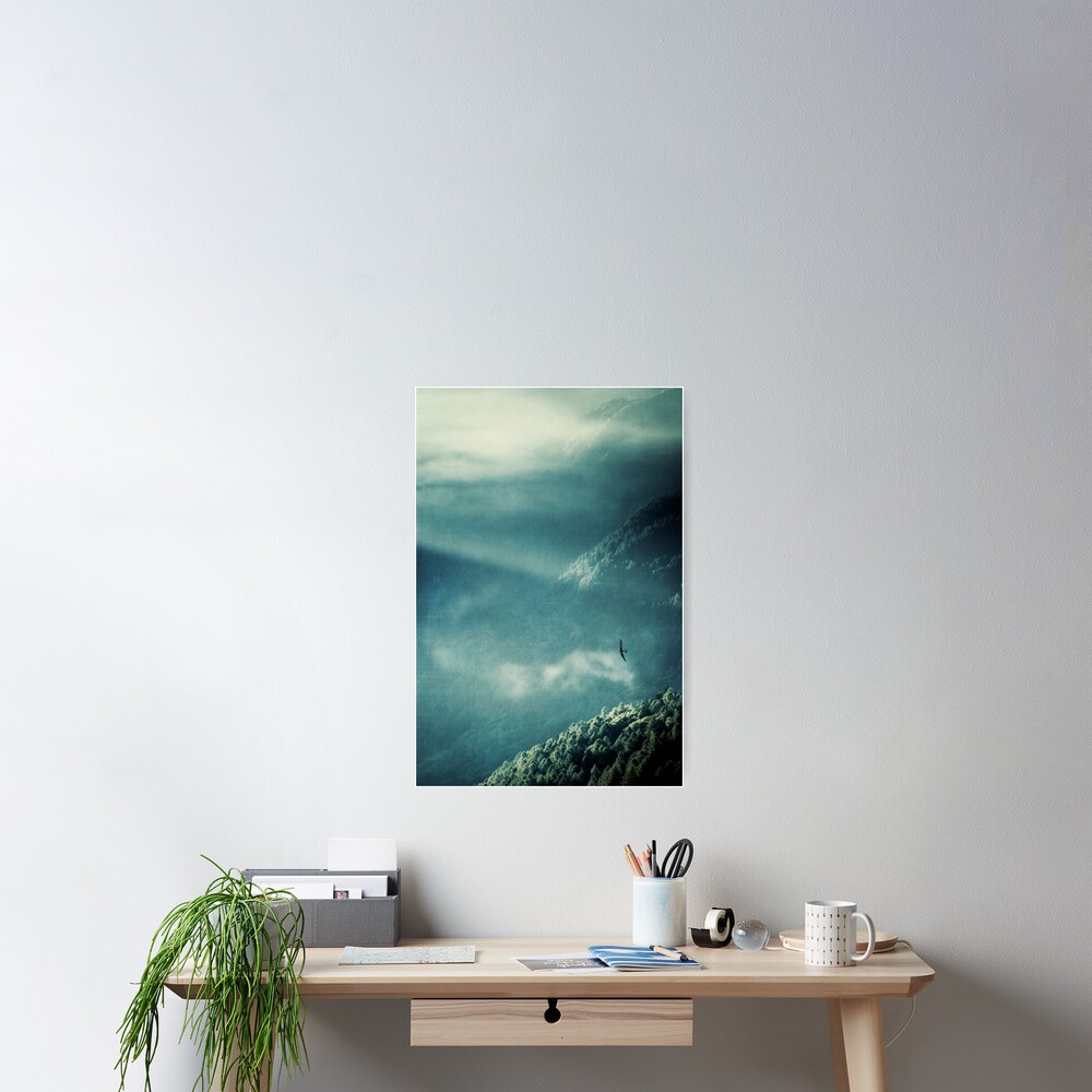 Misty Valley - Lombardia, Italy Poster
