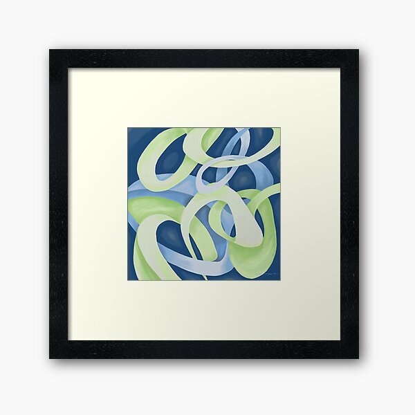 Blue Hydrangea Framed Art Print
