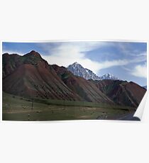 Colourful Mountains Poster