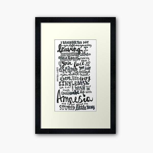 Item preview, Amnesia - 5SOS designed and sold by amysterzzlyrics.
