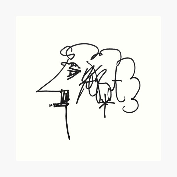 Kurt Vonnegut Art Print