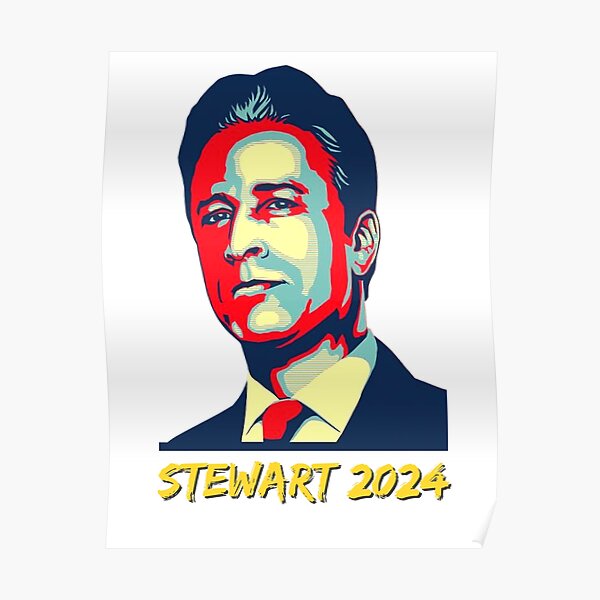 Jon Stewart 2024 t shirt and sticker ﻿﻿jon Stewart stickers" Poster