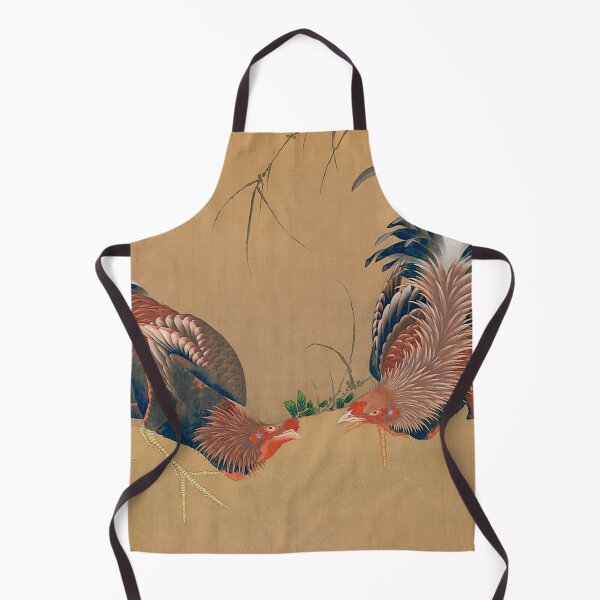 Item preview, Gamecocks - Katsushika Hokusai designed and sold by SimpleJoyStyle.
