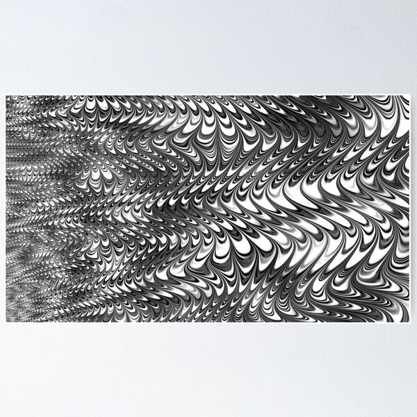 Item preview, Black and white 3D abstract  designed and sold by MarbledDesign.