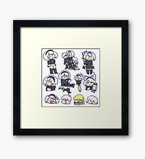 Our Favourite Pencil (with her eyes showing) Framed Print