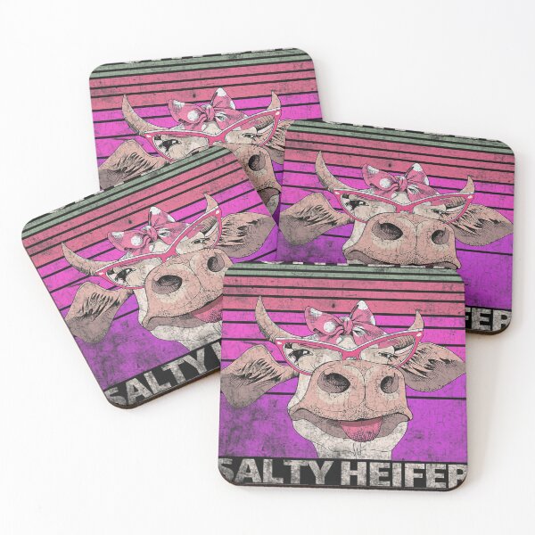 Item preview, Dont Be A Salty Heifer,Vintage Country Sayings Heifer T-Shirt designed and sold by CelestinoOndric.