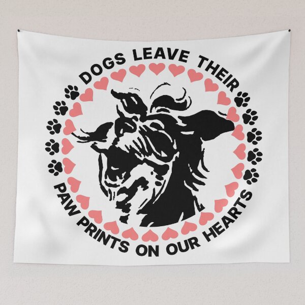 Item preview, Dogs leave their paw prints on our hearts designed and sold by i-cottagedesign.