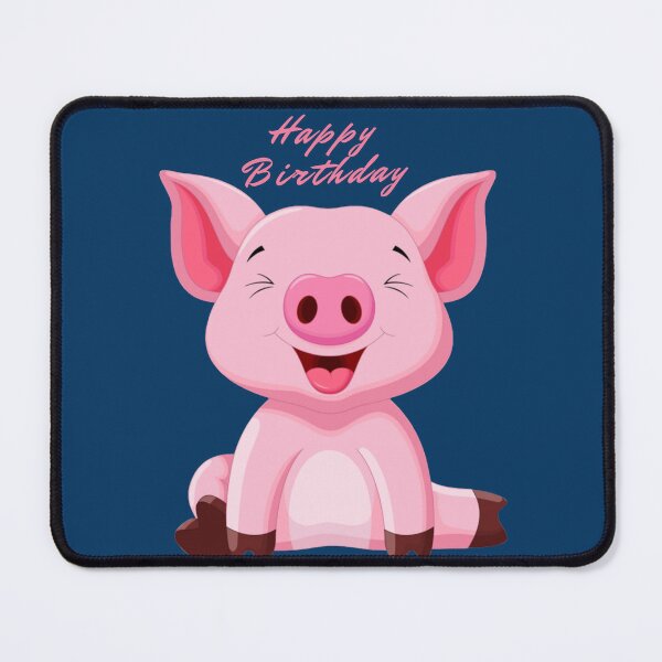 Item preview, Happy Birthday cute pig designed and sold by ghostart32.