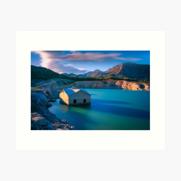 Amadorio building revealed near sunset Art Print