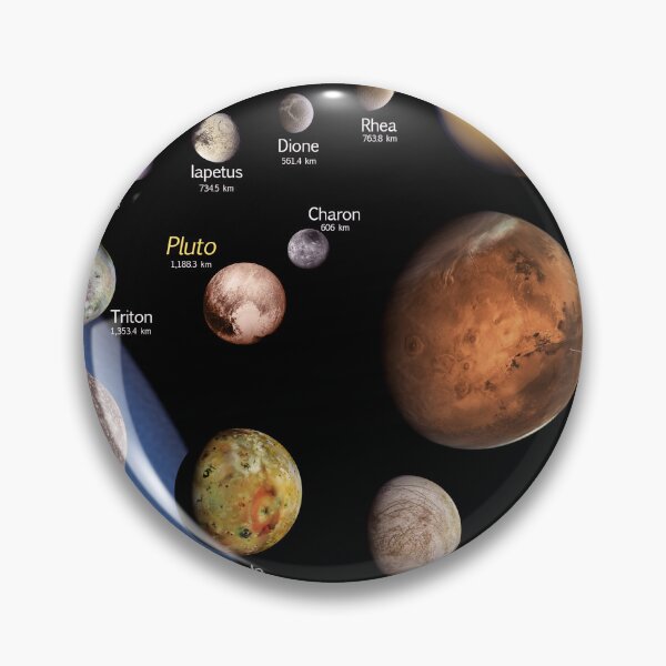 Item preview, Moons of the Solar System to Scale infographic! designed and sold by Pablo Carlos Budassi.