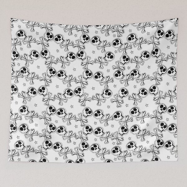 Item preview, Cute skulls and bones. Seamless pattern. designed and sold by TrishaMcmillan.