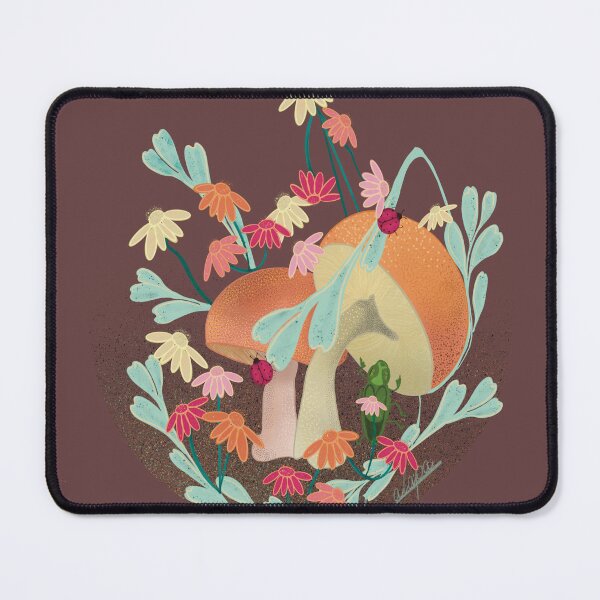 Item preview, Mushroom Garden Cheeky Bugs multi colour designed and sold by GalapaTales.