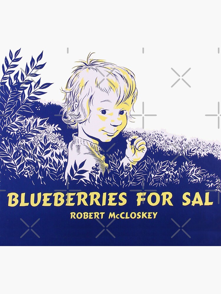 "Blueberries for Sal classic illustration " Sticker for Sale by EtherealEnigma Redbubble