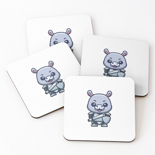 Item preview, Hippo Knight Cute Cartoon designed and sold by GumregaStudio.