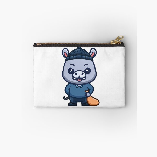 Item preview, Hippo Thief Cute Cartoon designed and sold by GumregaStudio.