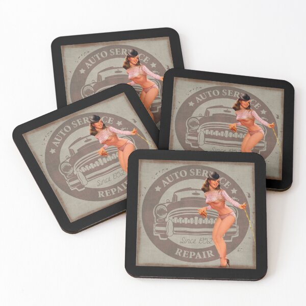 Item preview, Classic Pinup Girl Sexy Auto Repair Woman designed and sold by StefanVrij.