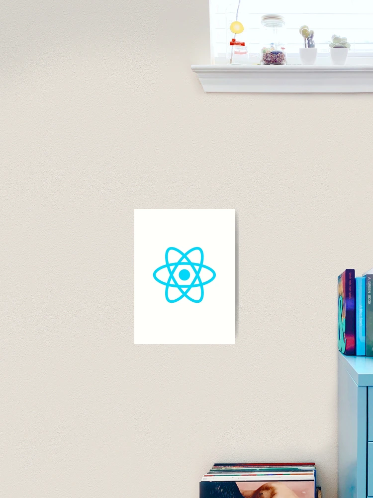 Aperçu 2 sur 3. Impression artistique avec l'œuvre React JS ReactJS JavaScript Programmer créée et vendue par vladocar.