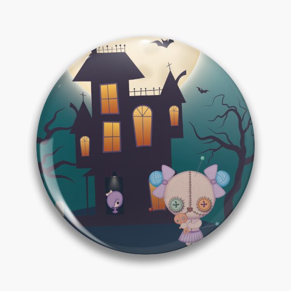 Artikelvorschau, Voodoo-Pastell-Goth-Halloween-Szene mit aquamarinem Himmel entworfen und verkauft von darklanterndsn.