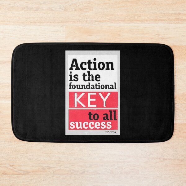Aperçu de l'œuvre L'action est la clé fondamentale de tout succès. créée et vendue par ArtPrint Studio Tran LLC.