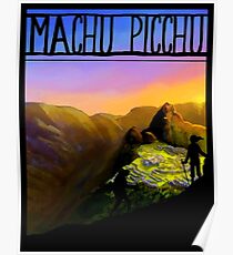 "MACHU PICCHU" Vintage Peru Advertising Print Poster