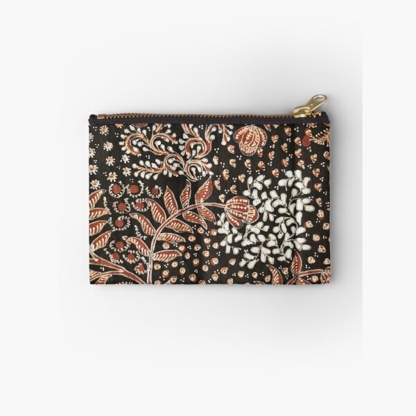Artikelvorschau, Indonesien handgefertigte handgezeichnete Batik-Tulis braun schwarz Soga-Pflanze Blumenblätter Muster Lasem entworfen und verkauft von Morcawork.
