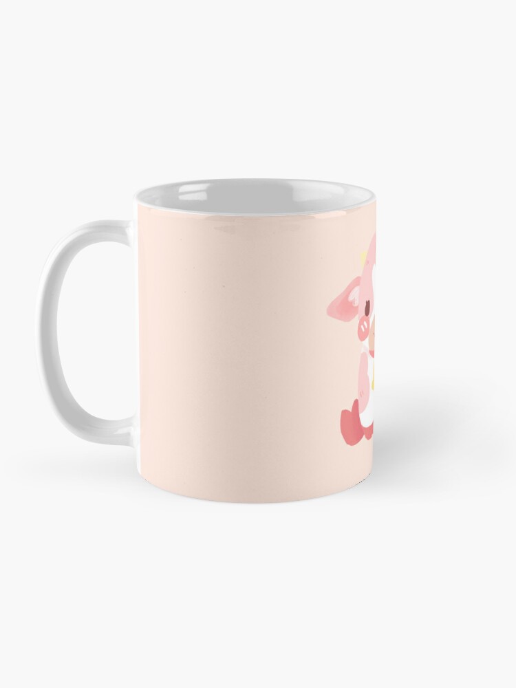 Cute Strawberry Cow Print Kawaii Aesthetic Pattern Front & Back Coffee Mug