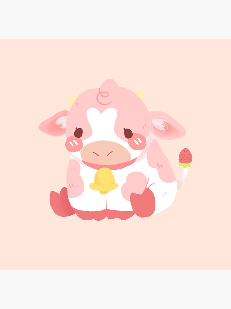 strawberry cute cow by kworin
