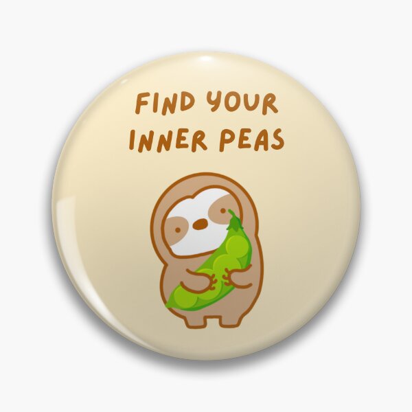 Item preview, Find Your Inner Peace Peas Sloth designed and sold by theslothinme.
