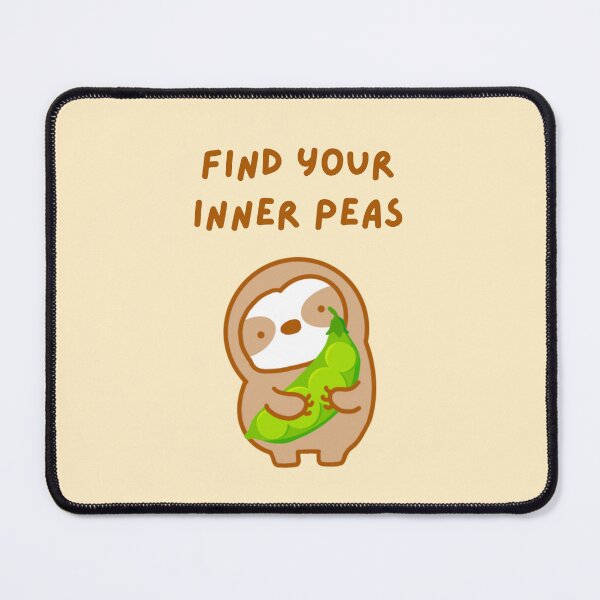 Item preview, Find Your Inner Peace Peas Sloth designed and sold by theslothinme.
