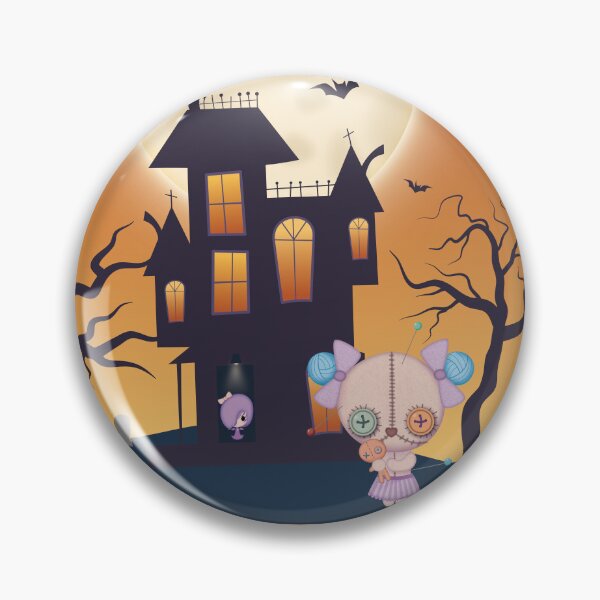 Artikelvorschau, Voodoo-Pastell-Goth-Halloween-Szene mit orangefarbenem Himmel entworfen und verkauft von darklanterndsn.