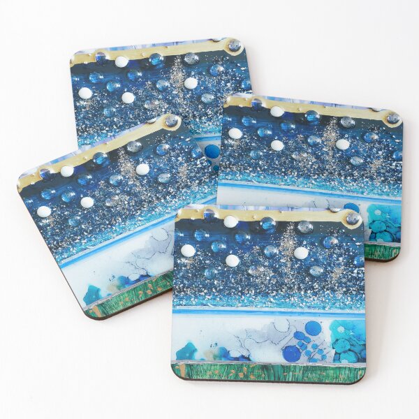 Item preview, Abstract Collage Resin Mixed Media Art designed and sold by ResinArtbyTana.