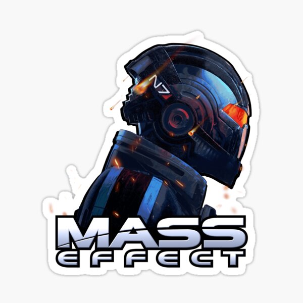 Mass Effect N7 Logo Sticker For Sale By Anandia Redbubble   St,small,507x507 Pad,600x600,f8f8f8 