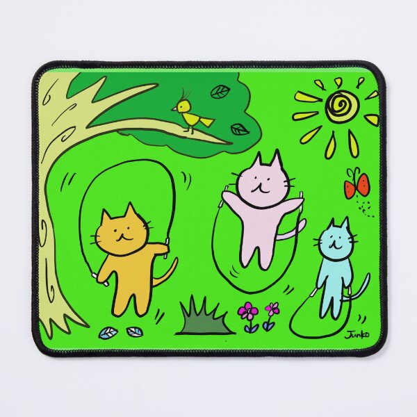 Item preview, Jumping Rope Cats designed and sold by WowByJunko.