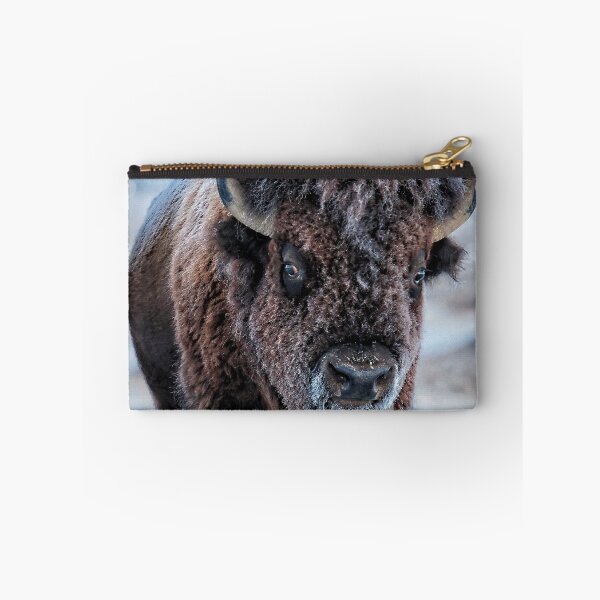 Item preview,  A snow-covered American Bison Roams Yellowstone National Park  designed and sold by Rocky Mountain Artistry.