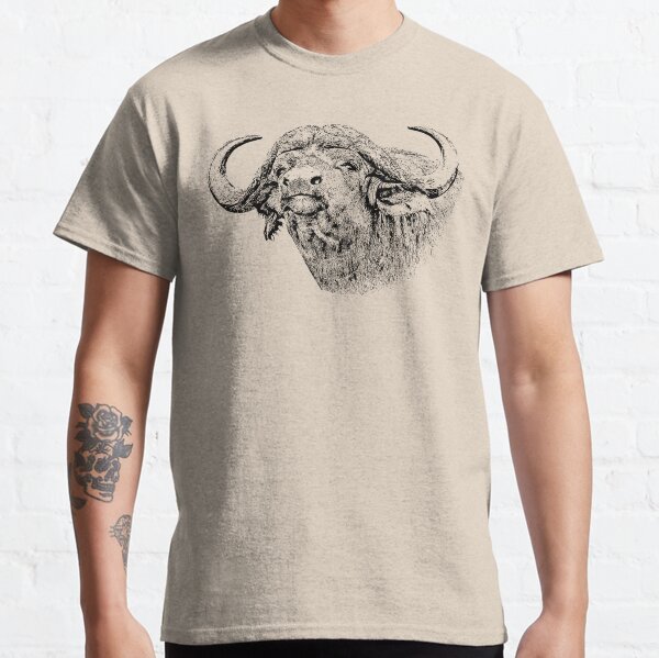 Cape Buffalo Bull, Close Up | African Wildlife Classic T-Shirt