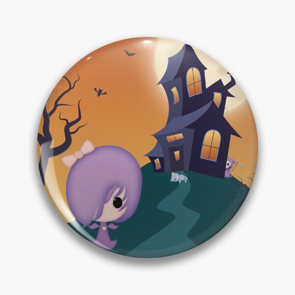 Artikelvorschau, Pastell-Goth-Mädchen-Halloween-Szene mit orangefarbenem Himmel entworfen und verkauft von darklanterndsn.