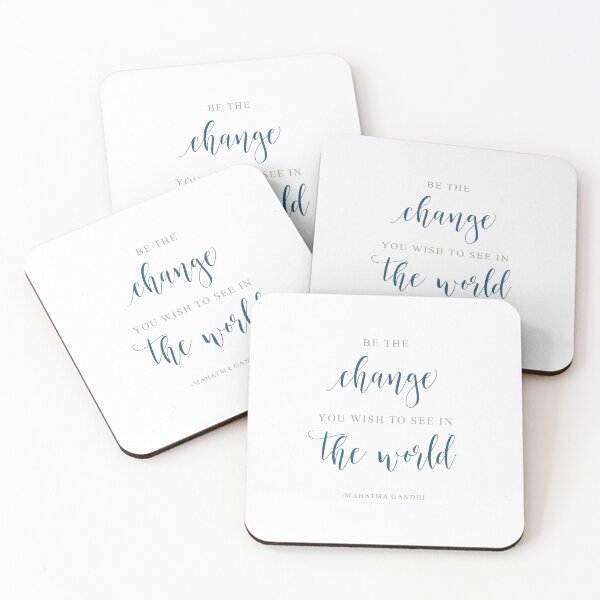 Item preview, Be The Change You Wish To See In The World, Mahatma Gandhi Quote designed and sold by aenaonartwork.
