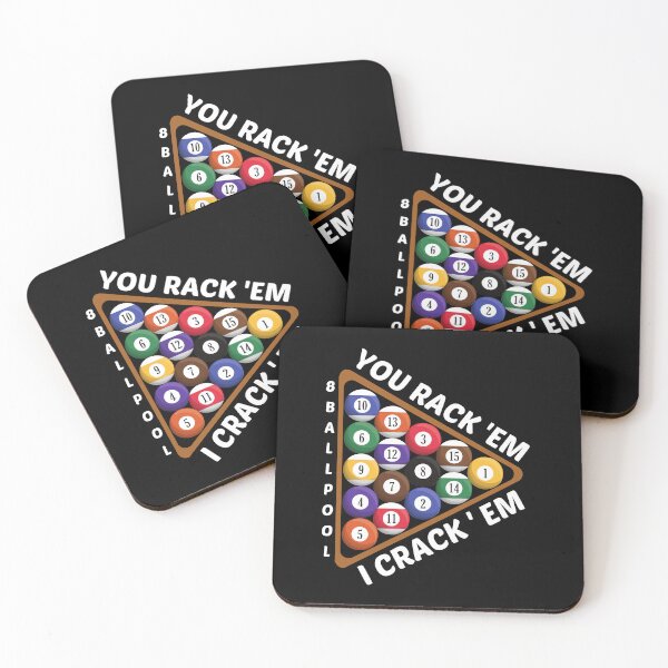 Artikelvorschau, You Rack 'Em I Crack 'Em - Lustiges Billard-Sprichwort entworfen und verkauft von shopaminute.