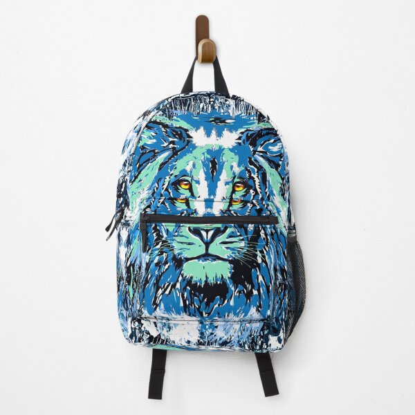 Item preview, Blue Lion Head - Vintage Retro Lion Face designed and sold by BigWildKiwi.