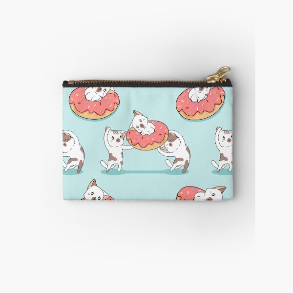 Item preview, Donut Party Time Cat Kawaii Pattern designed and sold by TheWildFlix.
