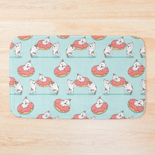 Item preview, Donut Party Time Cat Kawaii Pattern designed and sold by TheWildFlix.