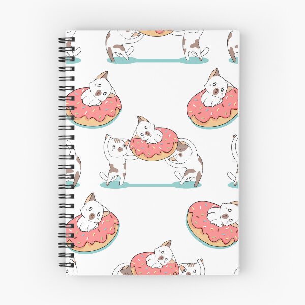 Item preview, Sprinkle Donut Party Time Cat Kawaii Pattern designed and sold by TheWildFlix.